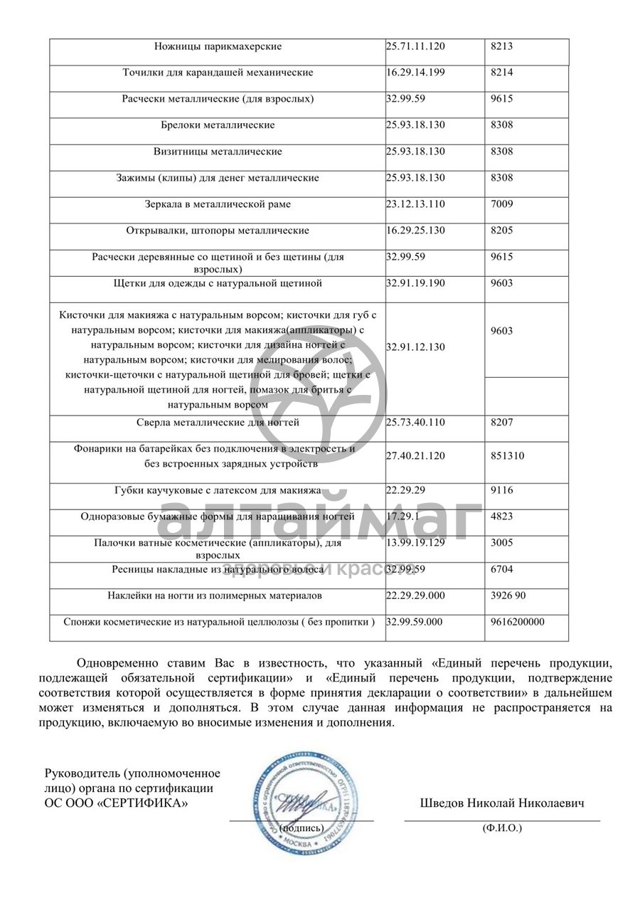 Сертификат на товар Zinger Пилка металлическая zo-FB-5202 Zinger Пилка металлическая zo-FB-5202 сертификат