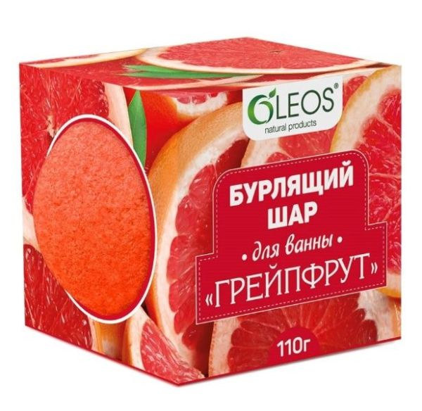 Бурлящий шар Грейпфрут Oleos 110г фотография