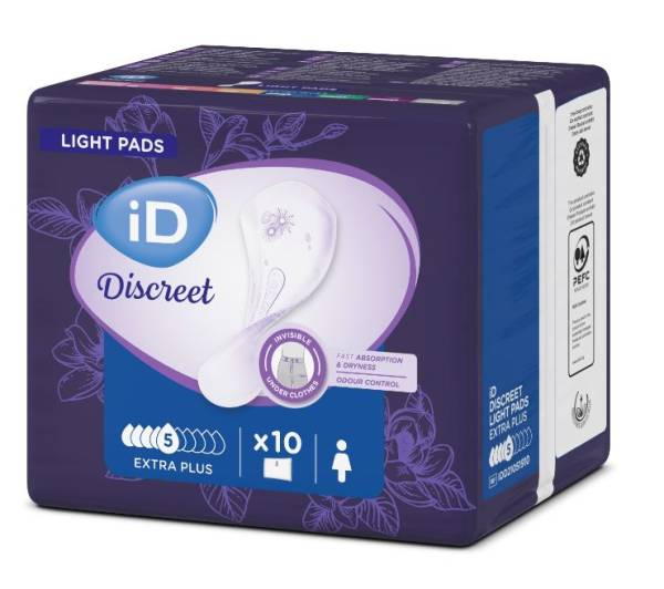 Прокладки урологические АйДи Light Discreet Extra Plus 10шт фотография