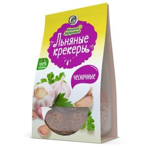 Крекер Льняной с чесноком 50г